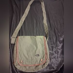 The North Face Olive Green Messenger Bag
